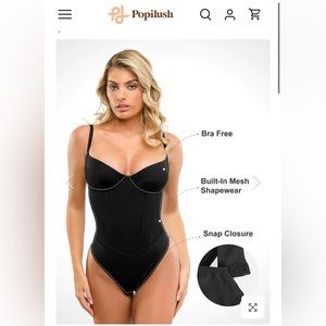 Popilush NWT Body string style corset